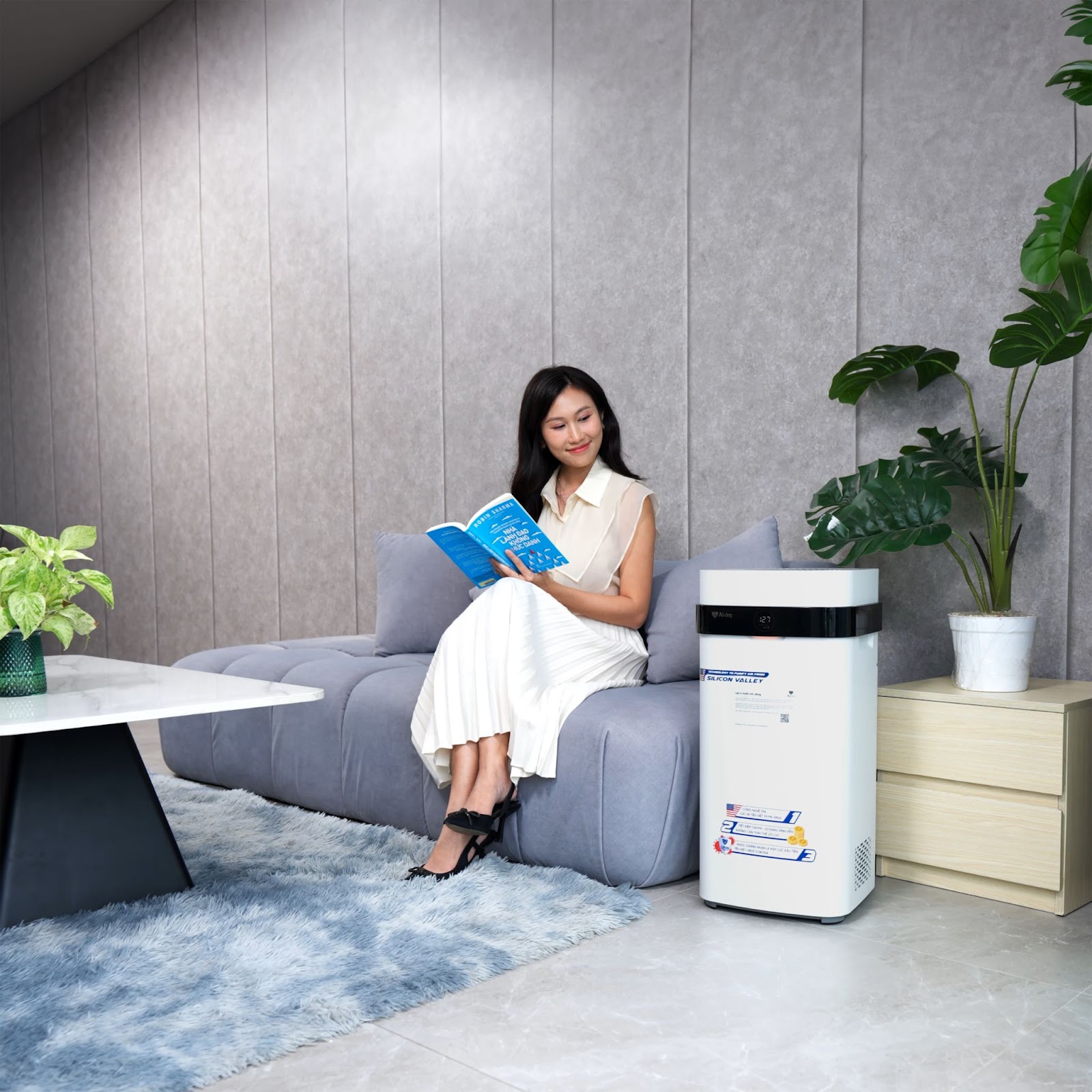 Thiết kế của máy lọc không khí Airdog phù hợp với mọi không gian sống 