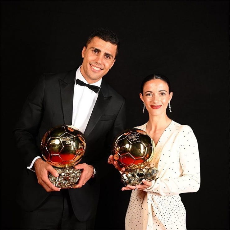 Spain secured a double as Rodri and compatriot Aitana Bonmatí won the men's and women's Ballons d'Or.