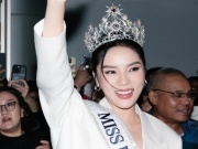 Thời trang - Người hâm mộ vây kín sân bay tiễn Kỳ Duyên, Thanh Thủy lên đường thi quốc tế