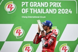 Đua xe MotoGP, Thai GP:  " Chiến binh Samurai "  vô địch Moto2, Bagnaia và Martin đua song mã