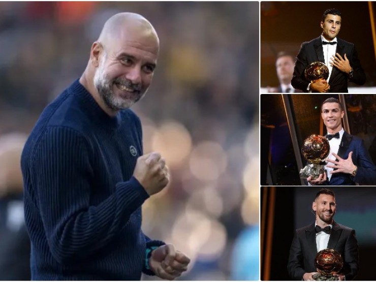 Pep tự hào vì Quả bóng vàng Rodri, so sánh gây sốc về Messi và Ronaldo