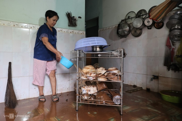 Người Biên Hòa tất bật dọn nhà, trường học sau lũ - 6