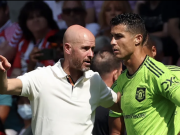 Bóng đá - Sốc: Ten Hag làm nhục Ronaldo, cấm vào phòng thay đồ MU