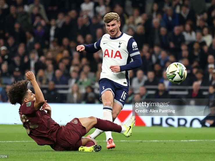 Trực tiếp bóng đá Tottenham - Man City: Werner sớm mở tỷ số (League Cup)