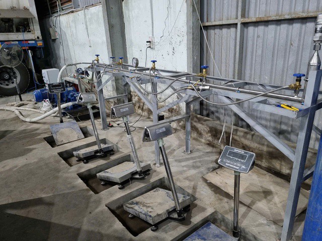 Hệ thống cân điện tử phục vụ việc sang chiết khí cười