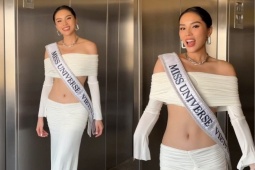 Thời trang - Kỳ Duyên khoe eo táo bạo, đọ sắc cùng dàn thí sinh Miss Universe 2024