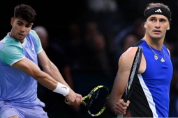 Thể thao - Hấp dẫn tennis Paris Masters ngày 4: Tsitsipas ghi danh tứ kết, Dimitrov vất vả