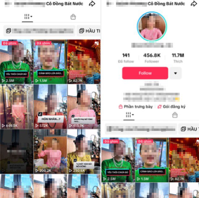 Trang mạng xã hội có hàng triệu lượt thích của "cô đồng bát nước". Ảnh chụp màn hình.