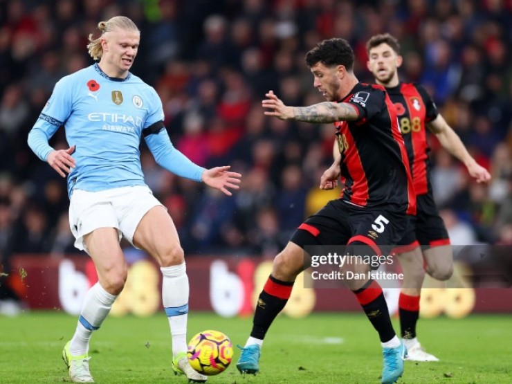 Video bóng đá Bournemouth - Man City: Haaland vô duyên, cột dọc cứu nguy (Ngoại hạng Anh)