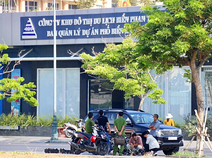 Cơ quan CSĐT Bộ Công an xác minh thực tế Khu đô thị du lịch biển Phan Thiết.