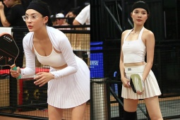 Thể thao - Dàn hot girl &quot;ham vui&quot; diện đồ quyến rũ, gây sốt giải pickleball tại TP.HCM