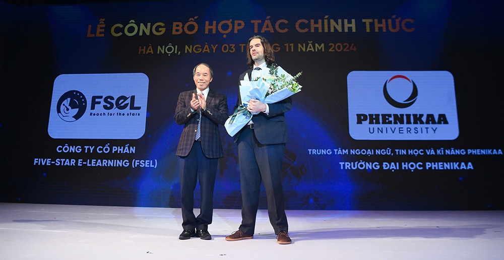 Nghi thức trao biên bản ghi nhớ của FSEL và Trung tâm Ngoại ngữ, Tin học và Kỹ năng Phenikaa, Trường Đại học Phenikaa