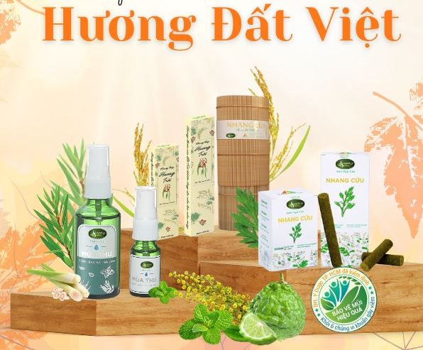 Sản phẩm của Hương Đất Việt bao gồm các loại tinh dầu và các loại nhang không hóa chất