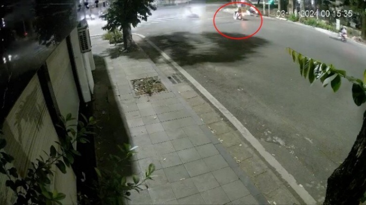 Đoàn "quái xế" gây tai nạn, khiến chị N.H.Q. tử vong.