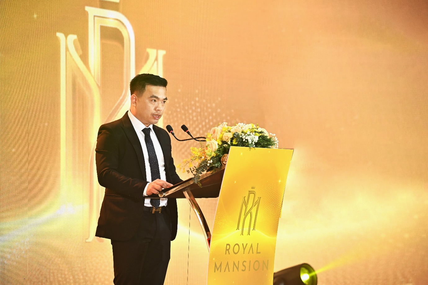 Ông Nguyễn Công Lâm - Tổng Giám đốc Công ty CPTM Tuấn Mai chia sẻ niềm tự hào khi hợp tác đưa thương hiệu quốc tế Marriot International về với Bắc Giang.