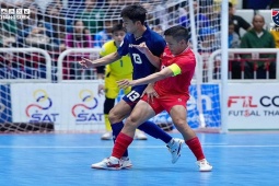 Video futsal Việt Nam - Thái Lan: Công Viên lập cú đúp, ngược dòng ấn tượng (Futsal Đông Nam Á)