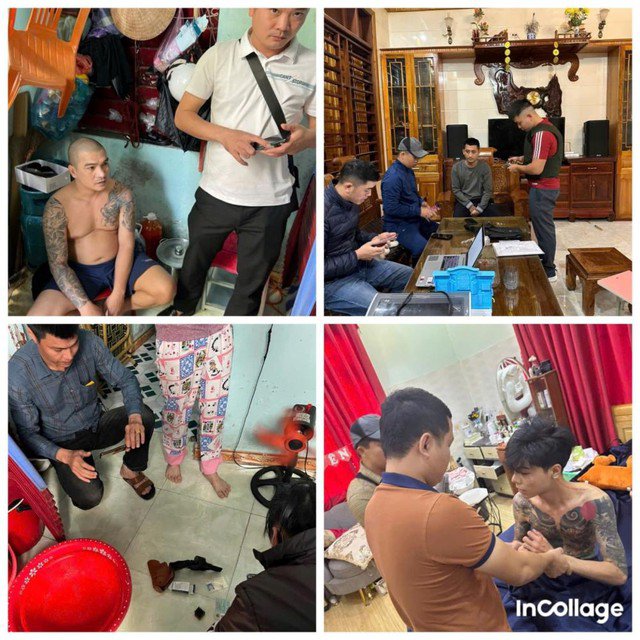 Các đối tượng trong đường dây bị bắt giữ