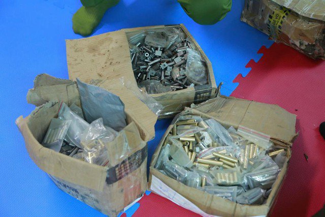 Số đạn thu giữ của vụ án