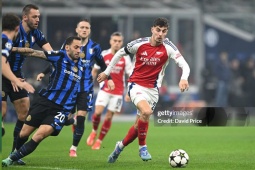 Video bóng đá Inter Milan - Arsenal: Khoảnh khắc phạt đền cay đắng (Cúp C1)