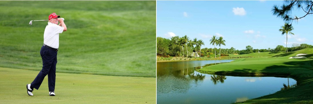 Riêng ở Mỹ, ông Trump sở hữu tới 12 sân golf. Ảnh: trumpgolfclub