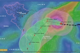Bão số 7 giật cấp 17 đang hướng về quần đảo Hoàng Sa