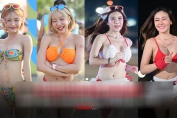 Thể thao - &quot;Hoa mắt chóng mặt&quot; ở giải chạy bikini Thái Lan, thời trang rực rỡ đủ sắc màu