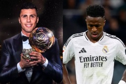 Bóng đá - France Football công bố số điểm Quả bóng vàng: Rodri hơn Vinicius mấy điểm?