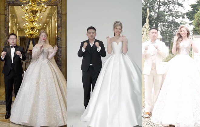 XEM VIDEO: Trần Thanh Tâm và chồng nhí nhảnh chụp ảnh cưới.