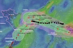 Cảnh báo bão TORAJI nối tiếp bão YINXING tiến vào biển Đông