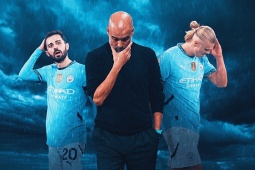 Bóng đá - Man City thua 4 trận: Pep Guardiola tệ nhất sự nghiệp, Haaland phá kỷ lục