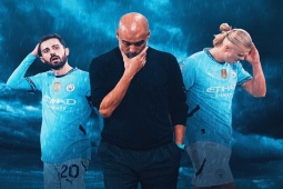Man City thua 4 trận: Pep Guardiola tệ nhất sự nghiệp, Haaland phá kỷ lục