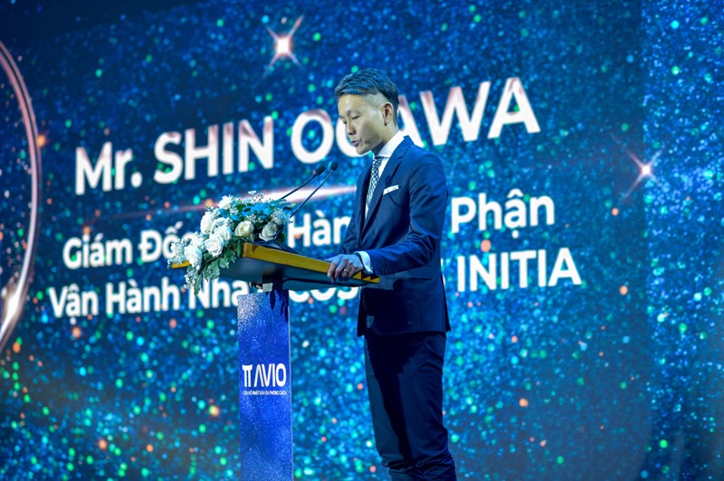 Ông Shin Ogawa – Giám đốc Bộ phận vận hành nhà ở Cosmos Initia phát biểu tại sự kiện