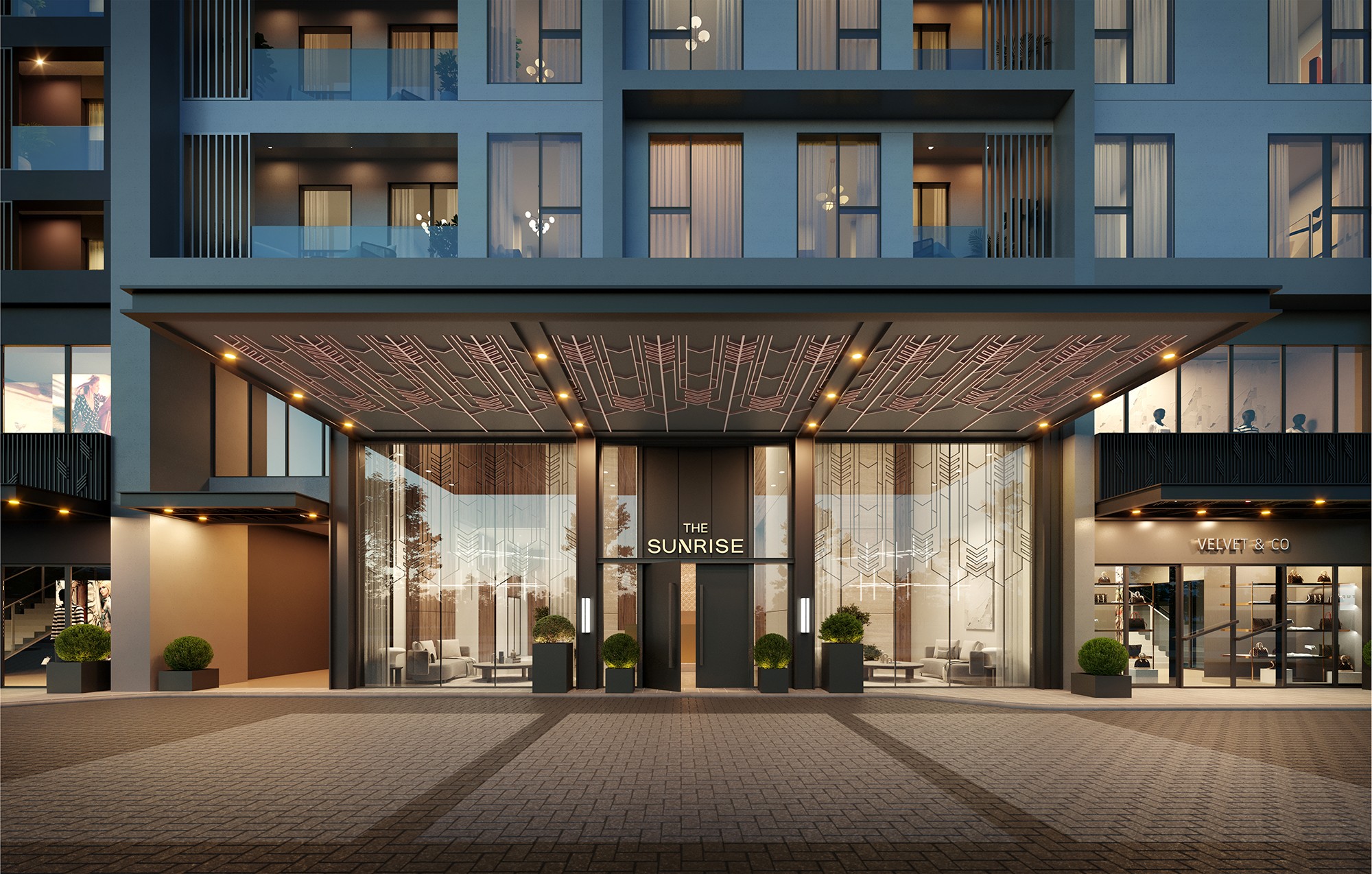 Những yếu tố truyền thống được đan cài trong thiết kế kiến trúc hiện đại tại Masteri Grand Avenue