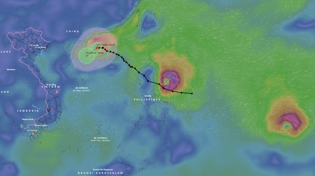 Khu vực Tây Bắc Thái Bình Dương (gồm Biển Đông) đang trong thời kỳ bão hoạt động mạnh.