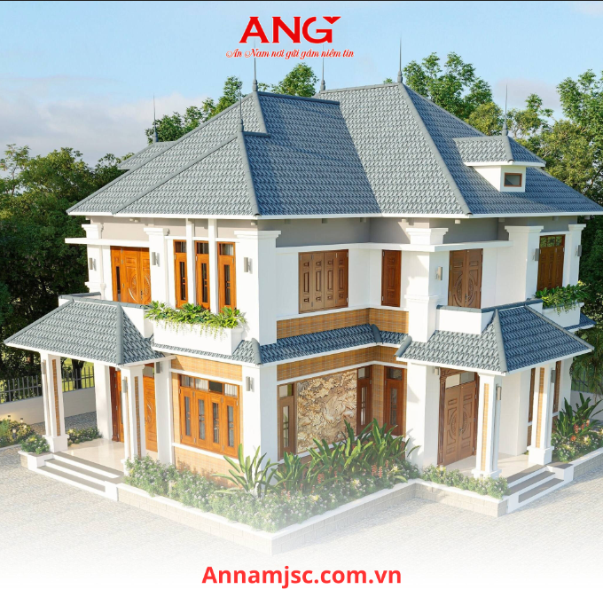 Cửa thép vân gỗ mẫu cổ điển tại dự án dân dụng