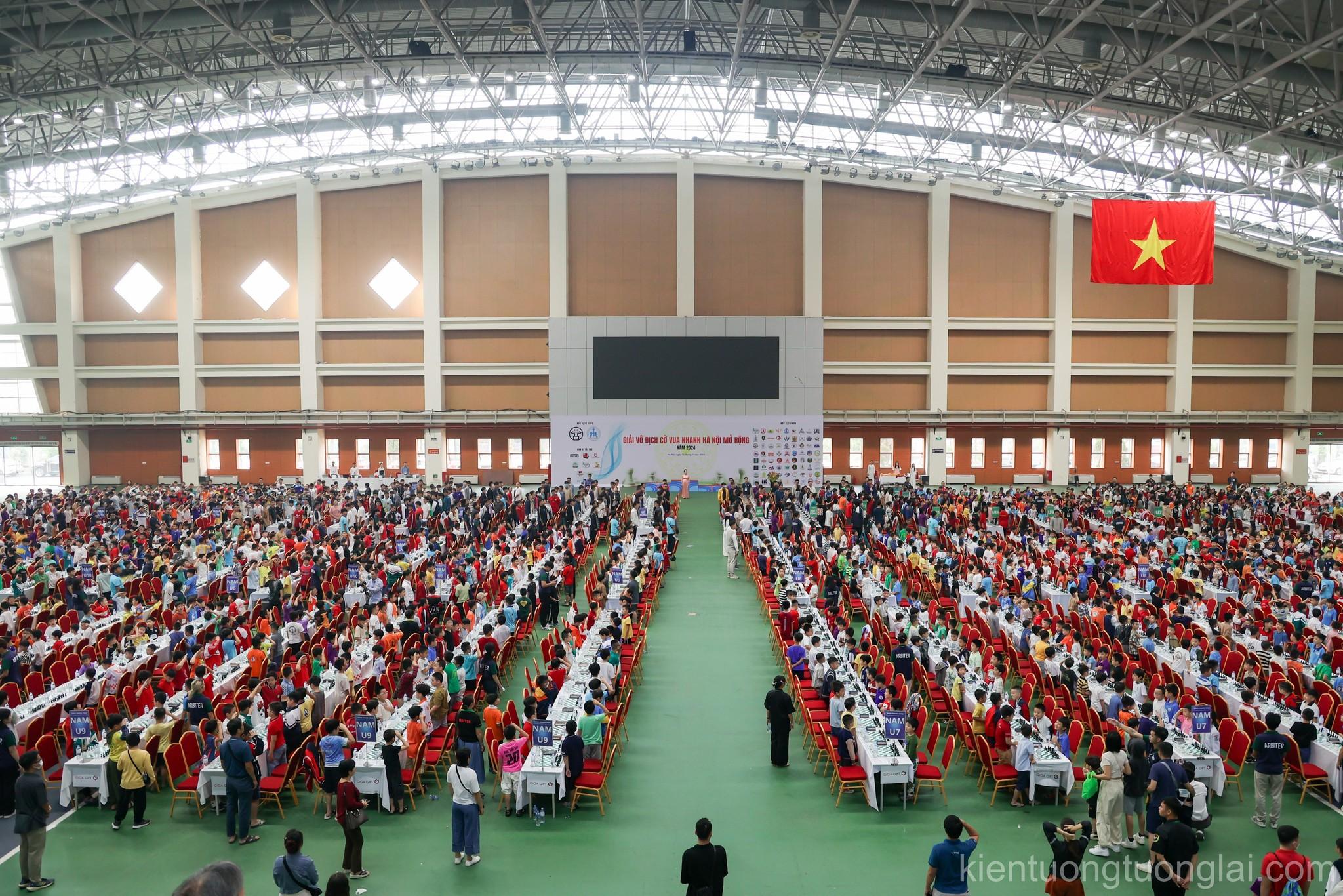 Hơn 2.300 VĐV tham gia thi đấu tại Giải vô địch cờ vua nhanh Hà Nội mở rộng năm 2024