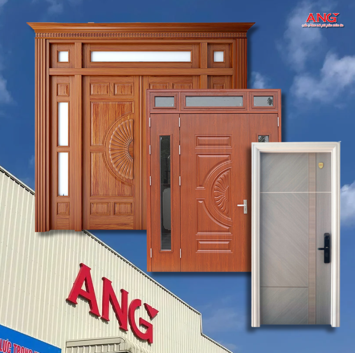 Một số mẫu cửa thép vân gỗ tiêu biểu của ANG