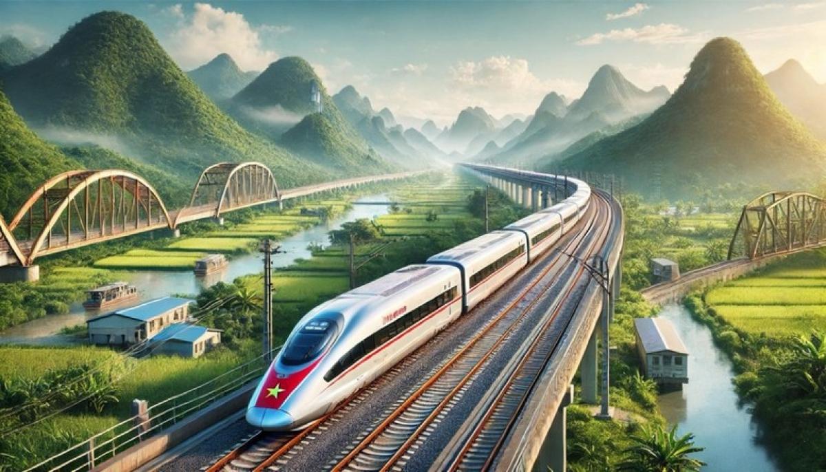 Ảnh minh họa đường sắt cao tốc Bắc - Nam