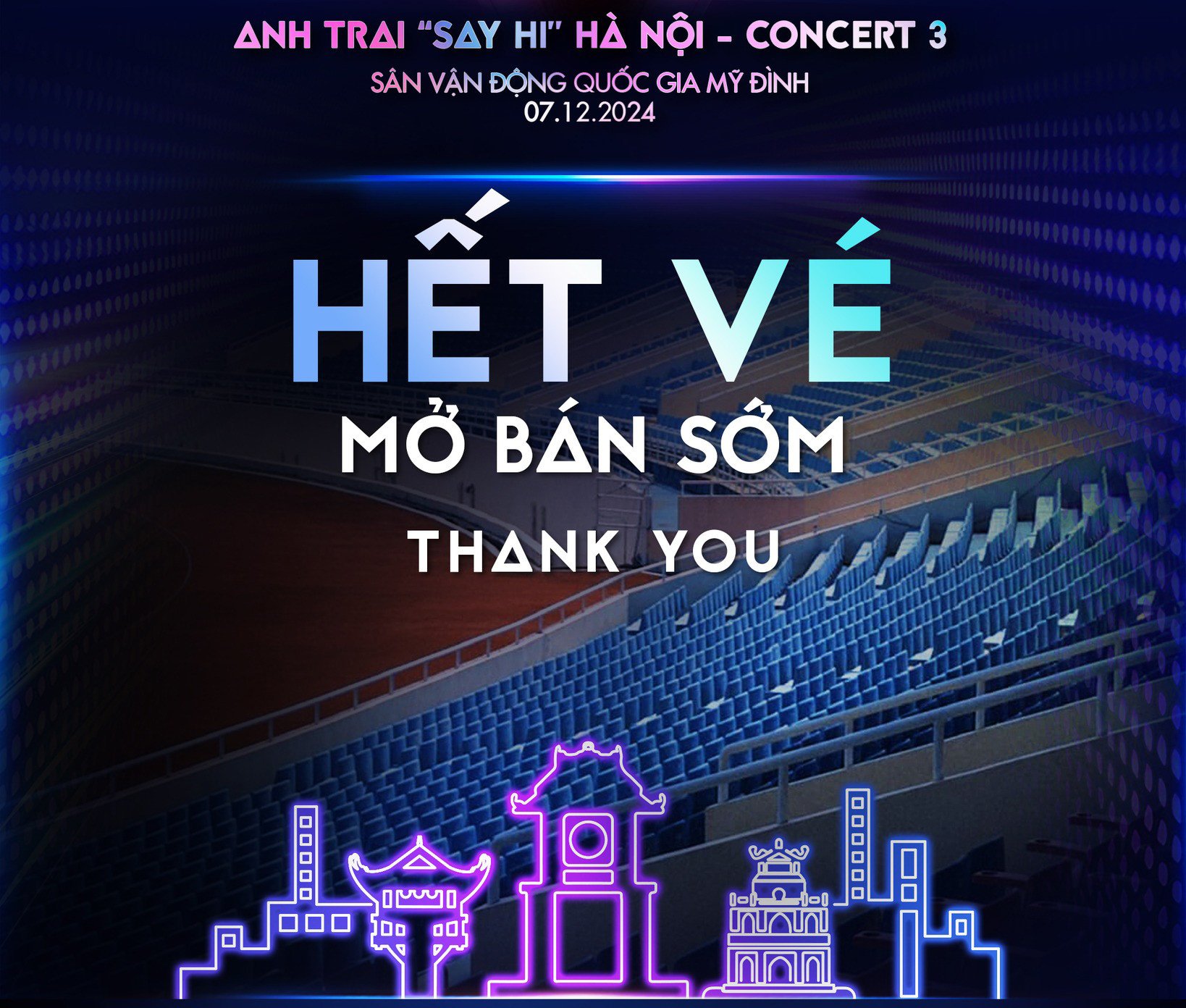 Hai concert đều thông báo 