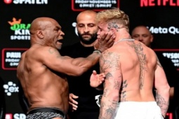 Mike Tyson dằn mặt vung tay tát Jake Paul, "ông cháu" ngông nghênh cược 40 triệu USD