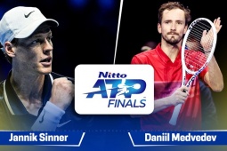 Video tennis Sinner - Medvedev: "Gấu Nga" bất lực trước số 1 thế giới (ATP Finals)