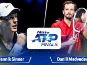 Thể thao - Video tennis Sinner - Medvedev: &quot;Gấu Nga&quot; bất lực trước số 1 thế giới (ATP Finals)