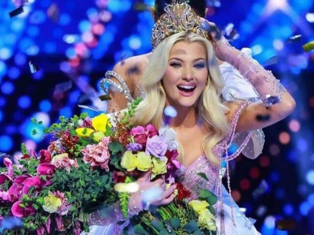 Nhan sắc người đẹp Đan Mạch đăng quang Miss Universe 2024: Gương mặt búp bê, tóc bạch kim óng ả