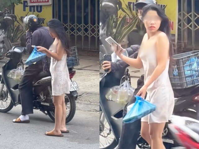 Mặc váy ra đường nhận hàng shipper, cô gái khiến nhiều người ái ngại giùm vì mặc đồ quá mỏng manh - 1