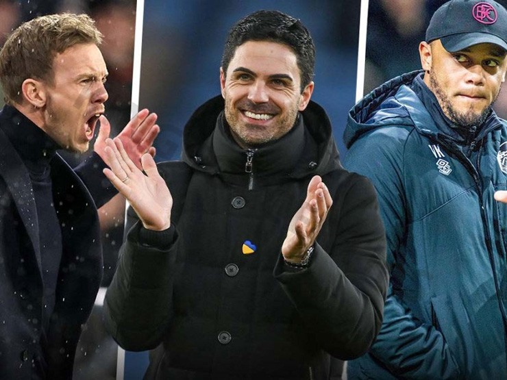 Nagelsmann, Arteta, Kompany là 3 trong số những HLV trẻ hàng đầu thế giới hiện nay