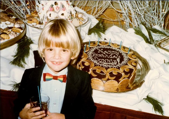 Don Jr khi nhỏ là một cậu bé tóc
vàng, đáng yêu.