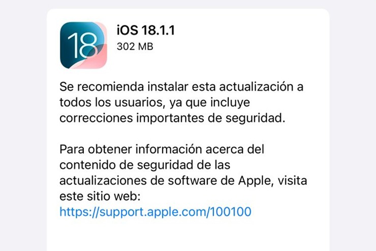 Bản cập nhật iOS 18.1.1 hiện đã có sẵn để tải về.