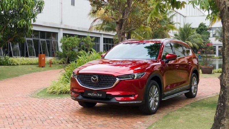 Mazda CX-8 có thiết kế hiện đại và tinh tế.