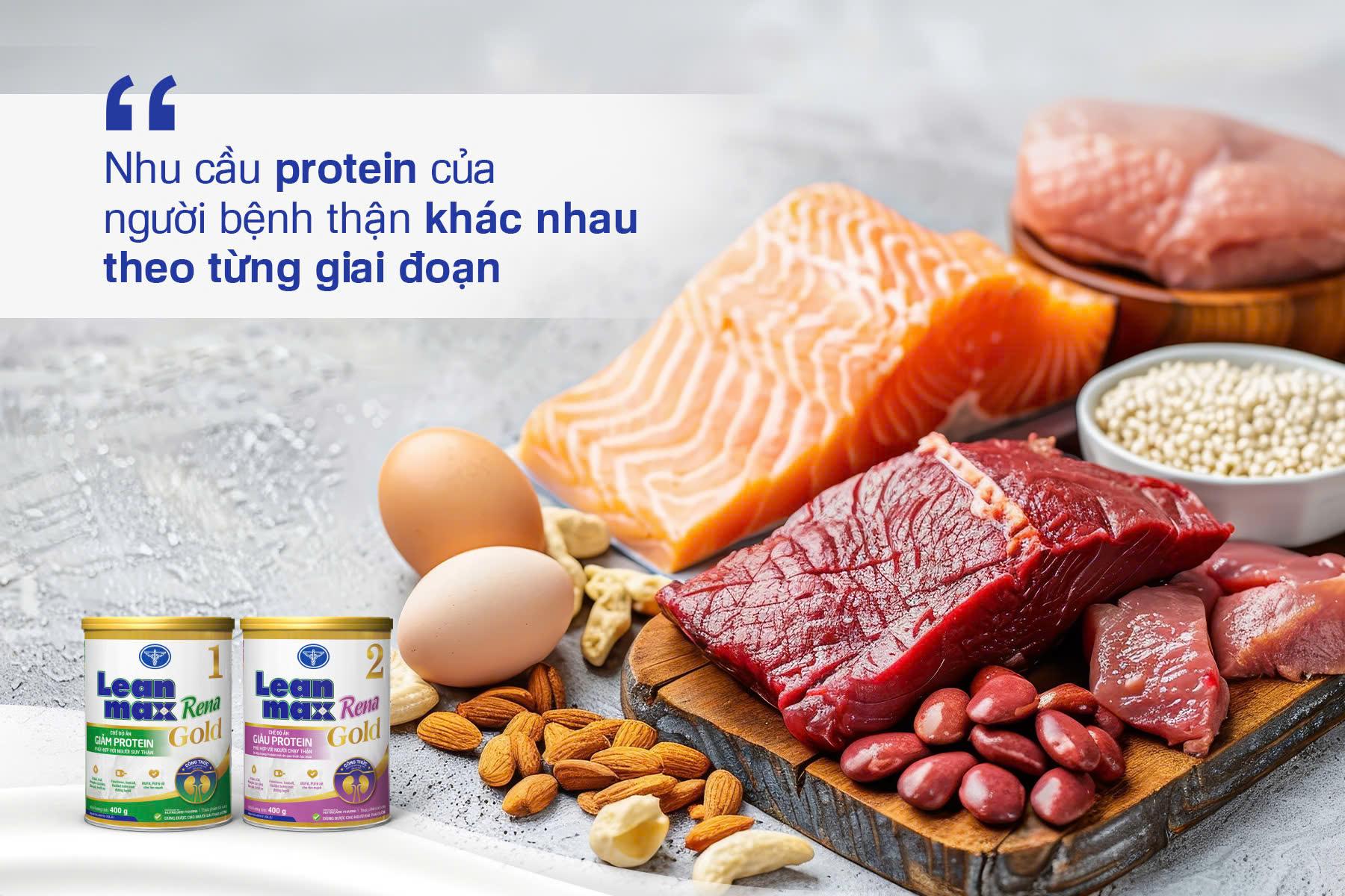 Nhu cầu protein của người bệnh suy thận, chạy thận khác nhau theo từng giai đoạn.