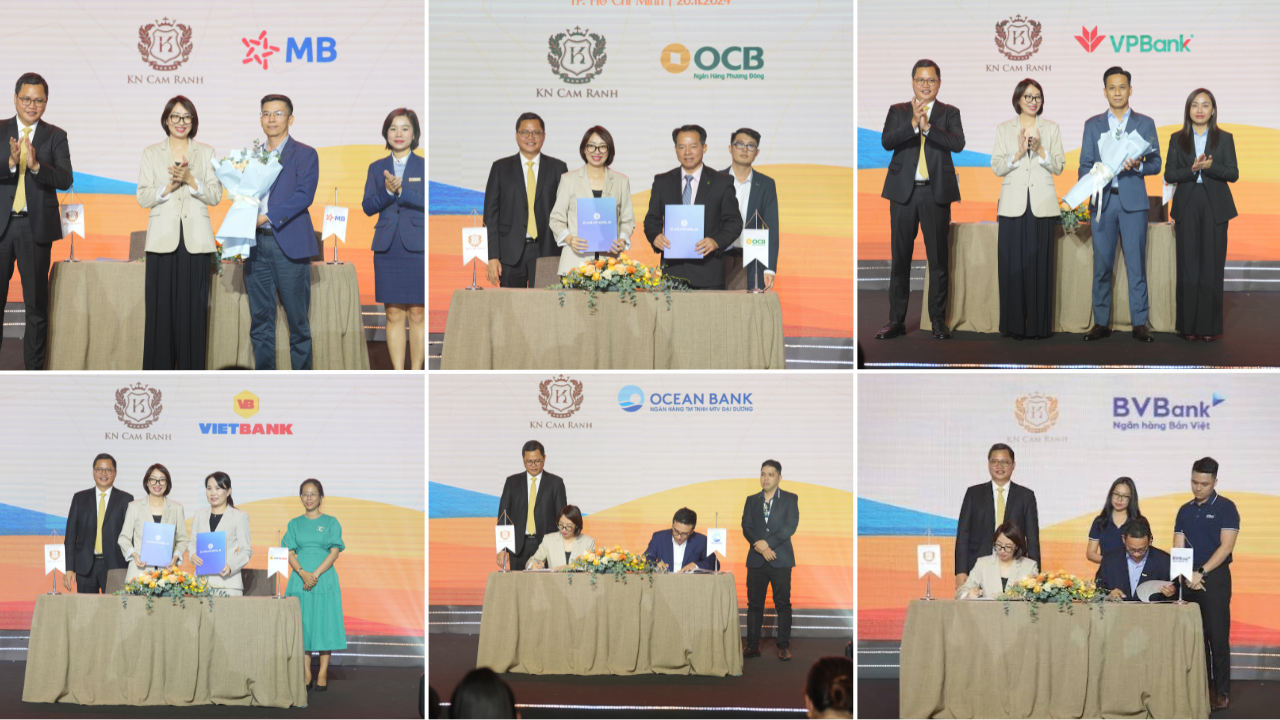 Đại diện chủ đầu tư ký kết hợp tác với các đối tác ngân hàng tài trợ khách vay mua nhà